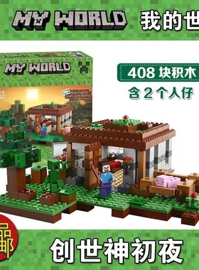 我的世界21115初夜房子中国积木拼装男孩益智儿童模型玩具10176