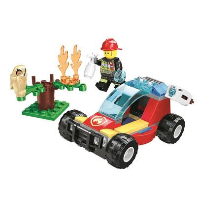 城市森林失火救援60247消防积木