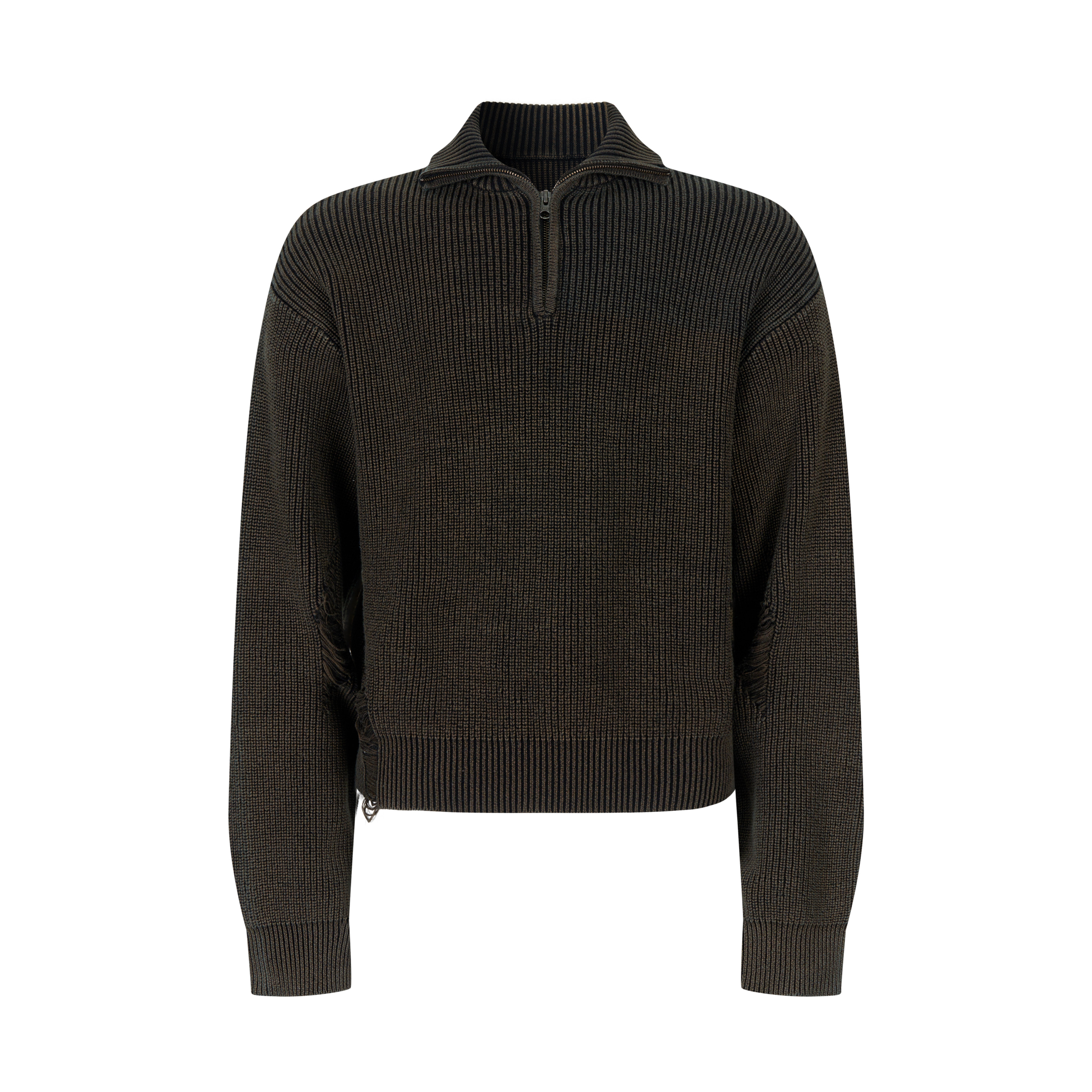 Dzic98水磨破坏套头毛衣