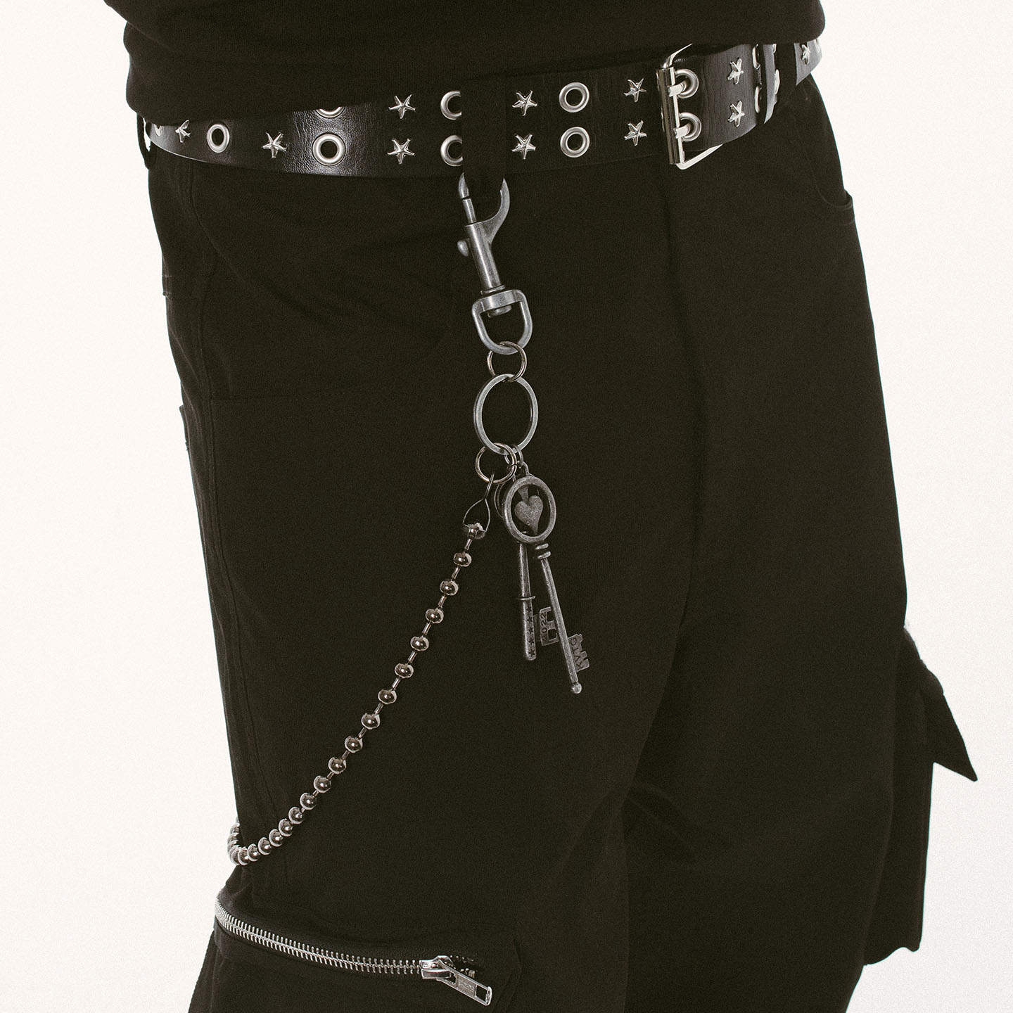 KetchupVintage裤链日韩潮流小众