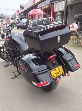 适用轻骑大韩晓星GV650摩托车改装防摔边架大边箱侧箱货箱后尾箱