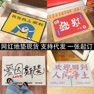爱因斯毯可裁剪丝圈地垫玄关进门蹭脚垫入户门口pvc垫子家用地毯