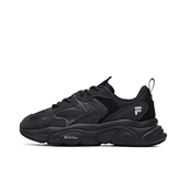 火星2.0 复古运动 耐磨 FILA斐乐 女款 生活休闲鞋 黑色 Mars