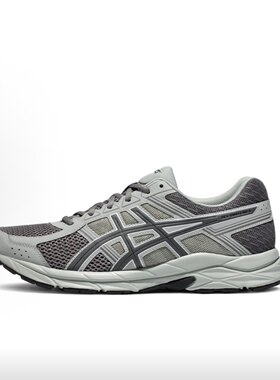 ASICS Gel-Contend 4 缓冲 织物合成革耐磨 低帮跑步鞋男款深灰色