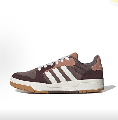 adidas ENTRAP 复古时尚 耐磨 低帮 板鞋 男女同款 棕白色