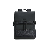 休闲大容量 时尚 织物 双肩包 正黑色 FILA斐乐 男款 HERITAGE