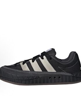 adidas originals Adimatic 时尚百搭鲨鱼面包鞋 防滑 低帮 黑色