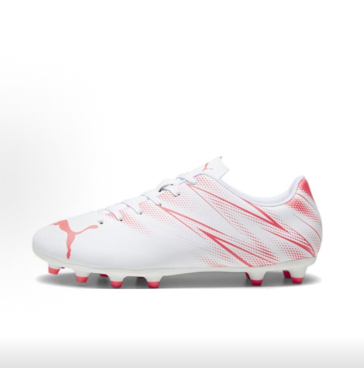 PUMA彪马 Attacanto 轻便舒适 AG（胶质钉） 足球鞋 男款 白红