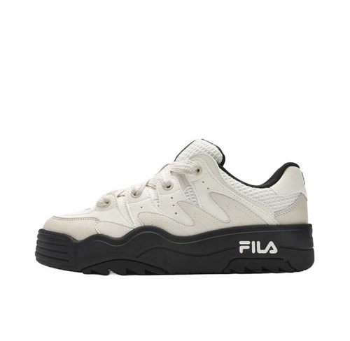 FILA/斐乐 ROSETTA 摩登 斑斓 翻毛皮 耐磨轻便 回弹 板鞋 熊猫色