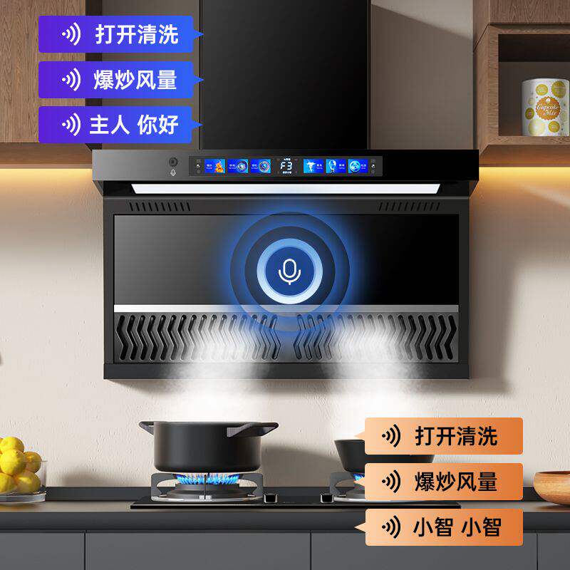 半球大吸力抽油烟机家用厨房自动清洗租房7字型顶侧双吸油烟机