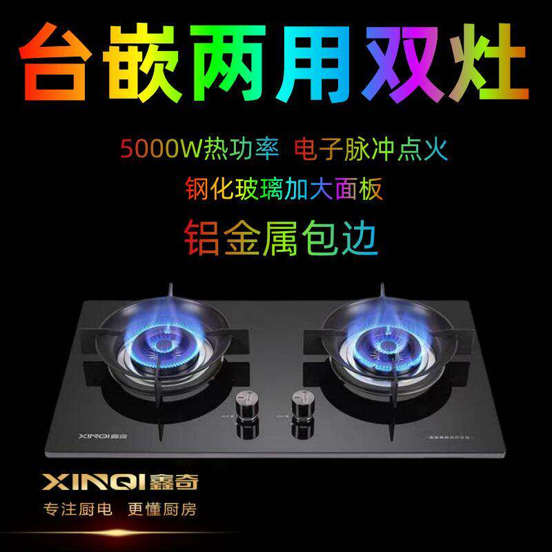 鑫奇煤气灶双灶燃节能天