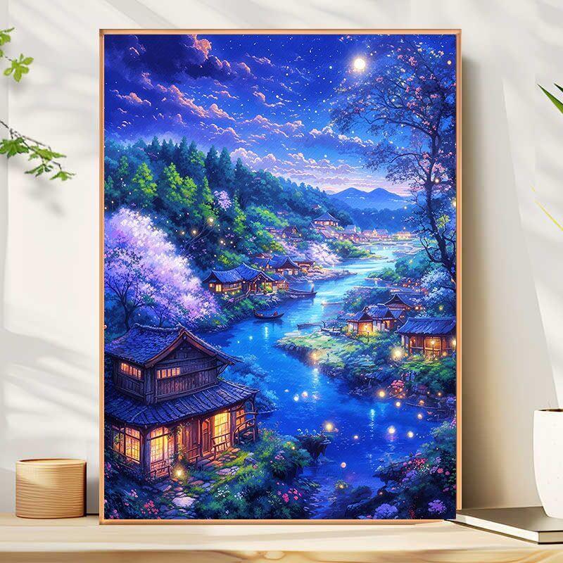 2026新款满钻星空小屋钻石画
