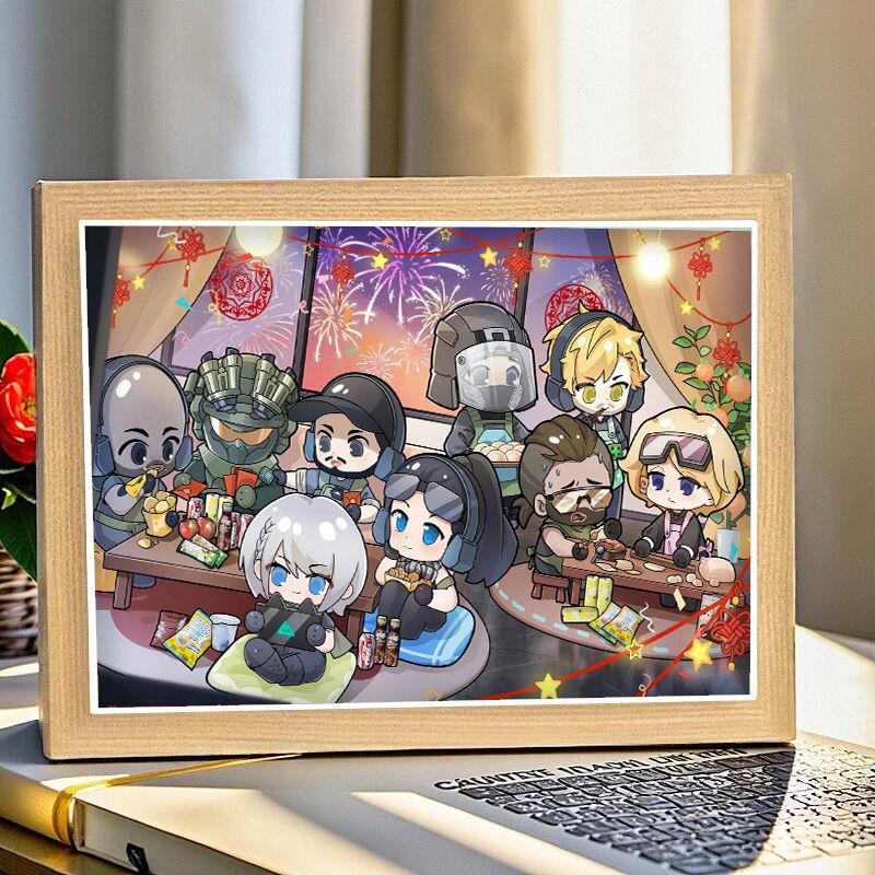 Q版三角洲行动满钻钻石画