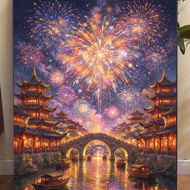 2026新款5D满钻风景钻石画DIY