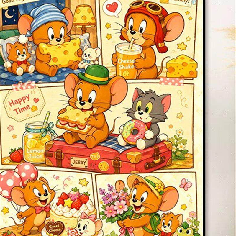 2026新款猫和老鼠刺绣钻石画