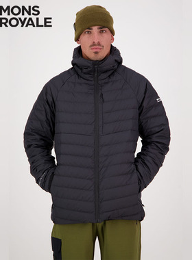 MonsRoyale羽绒服ATMOS美利奴羊毛户外防风加厚羽绒保暖层男款