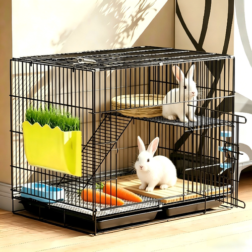 兔子笼子家用室内专用特大号荷兰猪笼龙猫笼仓鼠宠物笼带厕所兔笼