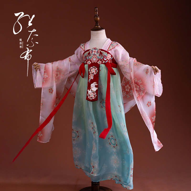 女童重工汉服儒裙秋季