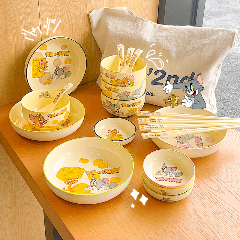 猫和老鼠陶瓷餐具可爱高颜值
