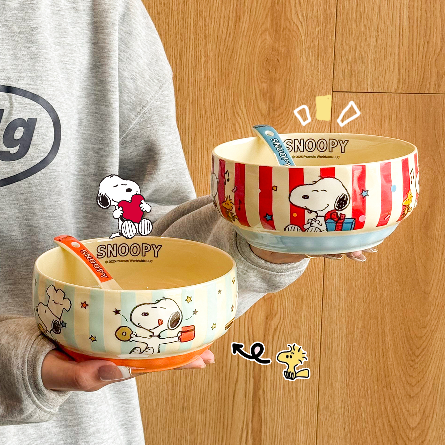 史努比面碗家用新款高颜值泡面碗
