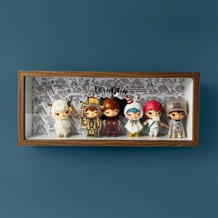 泡泡玛特小野回声系列盲盒收纳盒展示架手办展示柜造景相框摆件