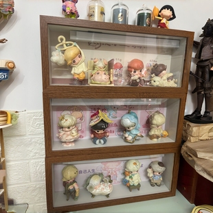 dimoo如果今天星期八玩具盲盒收纳盒透明展示柜相框摆台防尘柜