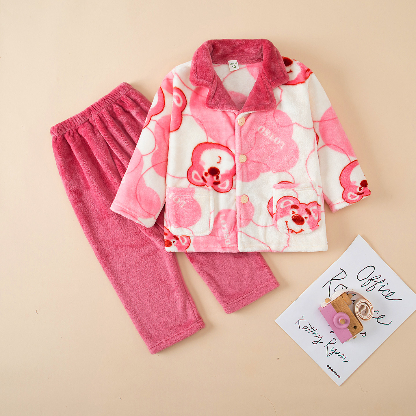 2026新款儿童秋冬季法兰绒睡衣加厚男童女童珊瑚绒保暖家居服套装