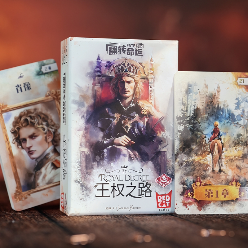 《翻转命运：王权之路》单人卡牌剧情桌游 多结局易携带小盒游戏