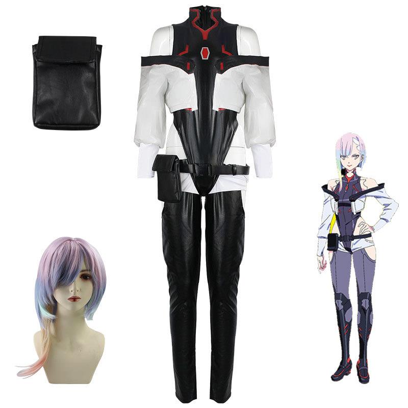 赛博朋克边缘行者2077露西cos 衣服Lucy服装跑手假发赛博浪客女装