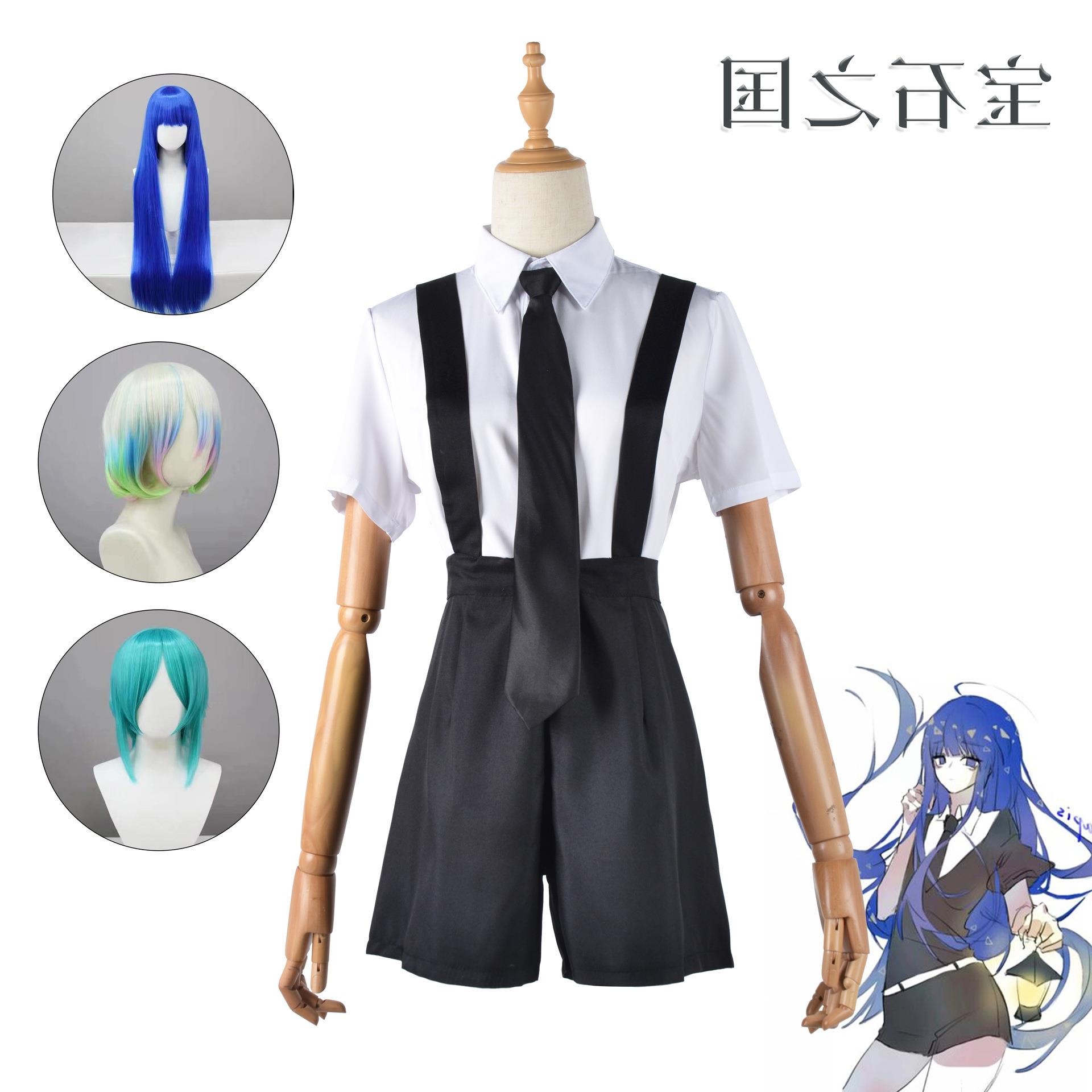 宝石之国cos磷叶石钻石圆粒金刚石南极石cosplay服装-封面