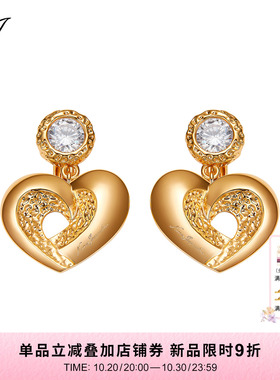 NJJewelry复古爱心耳环