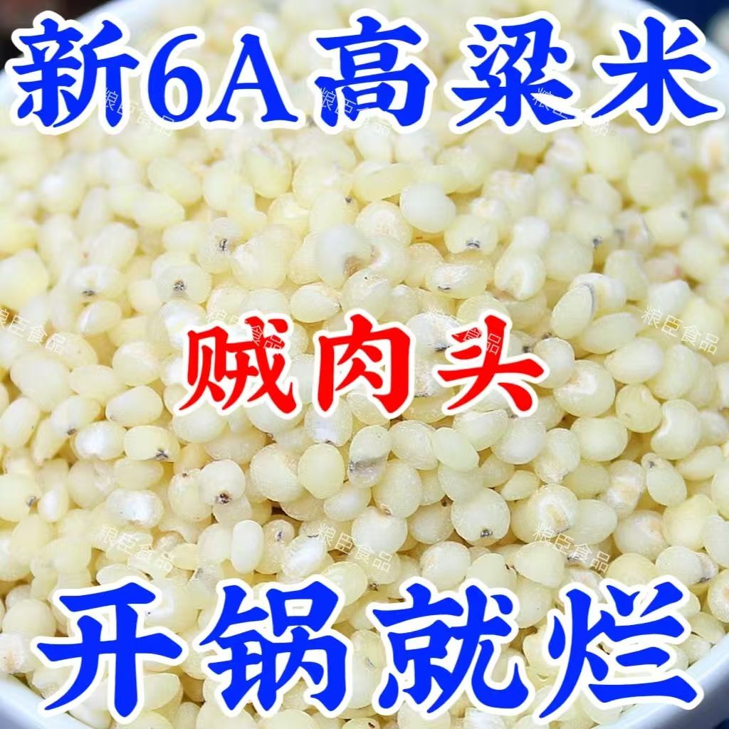 东北特产白高粱米2025年新米农家自产五谷杂粮健康粗粮黑山白高梁