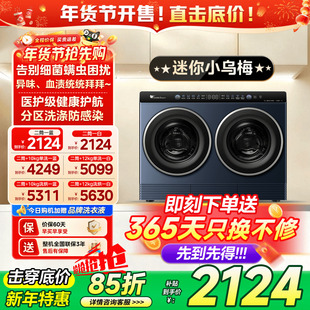 小天鹅迷你小乌梅懒人三筒双桶多筒分区洗烘一体内衣小型洗衣机