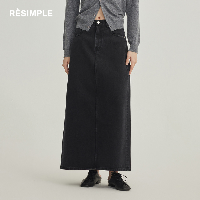 商场同款中长裙RESIMPLE