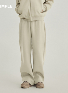 RESIMPLE简单点基础款宽松直筒长裤男百搭国潮休闲裤女春季0375