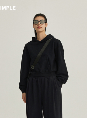 RESIMPLE简单点2025新款oversize连帽女装卫衣高级感卫衣1508