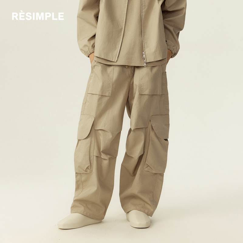 RESIMPLE简单点工装裤男宽松多口袋质感休闲裤女潮牌长裤新款0937
