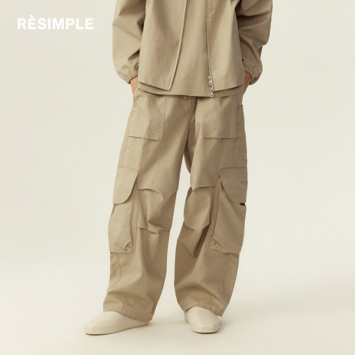RESIMPLE简单点工装裤男宽松多口袋质感休闲裤女潮牌长裤新款0937
