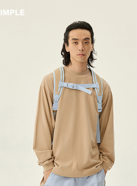 RESIMPLE简单点长袖t恤男简约日系上衣女潮牌宽松内搭春季0704