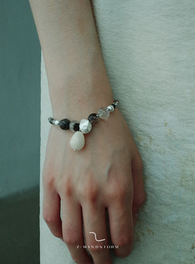 Z-WINDSTORM 绿幽灵水滴串珠手链/项链 原创小众水晶礼物夏季胶囊