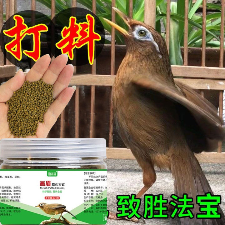 画眉鸟饲料打斗料唱鸟斗鸟食提性壮膘料肥膘生头营养丰富画眉鸟粮