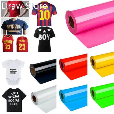 1 Roll Vinyl Heat Transfer Iron On DIY Garment Film Cricut S