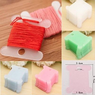 20PCS Plastic Embroidery Floss Craft Thread Bobbins Storage