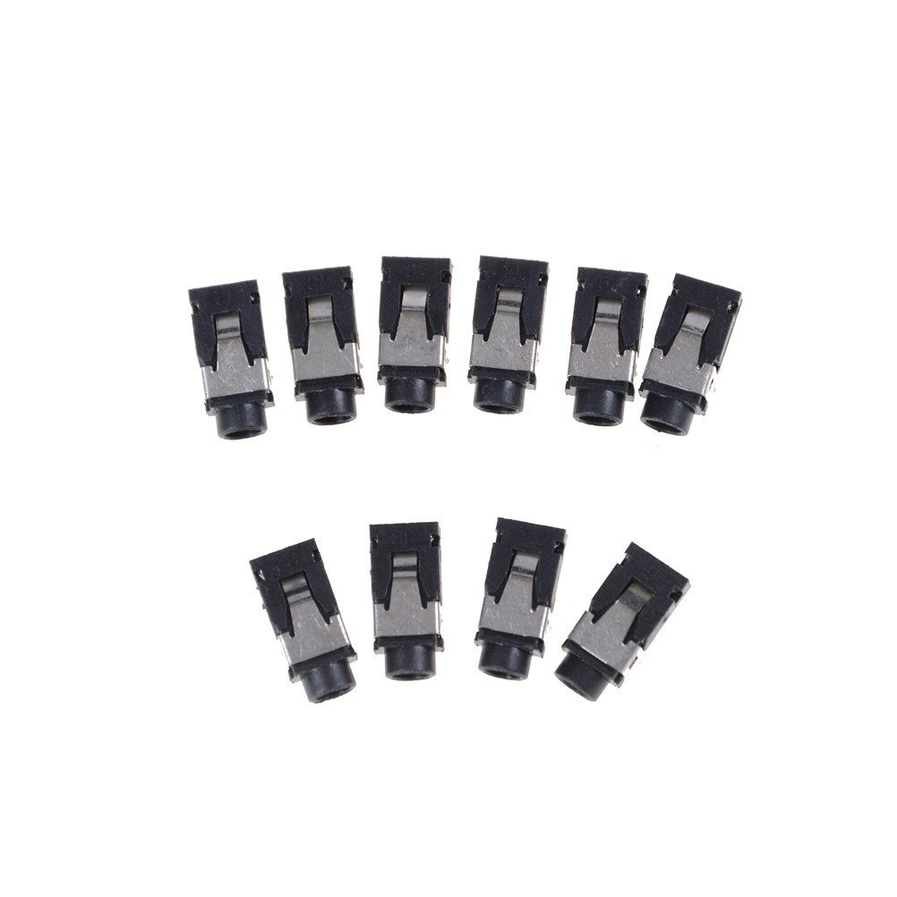 New 10pcs/lot PJ321 3.5mm Female Audio Connector 4 Pin SMT H