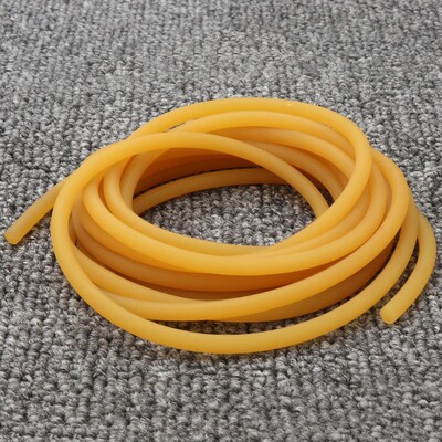 Yellow Solid Latex Rubber Tube 2mm 3mm 5mm Surgical Hose Nat