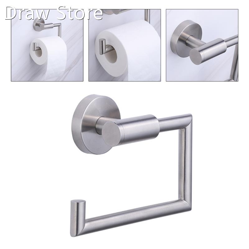 Punch-free Wall Mounted Paper Roll Holder Partition Shelf To