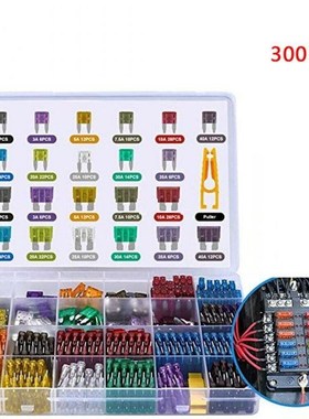 300pcs 5/7/10/15/20/25/30A Fuse Car Blade Fuse Assortment As