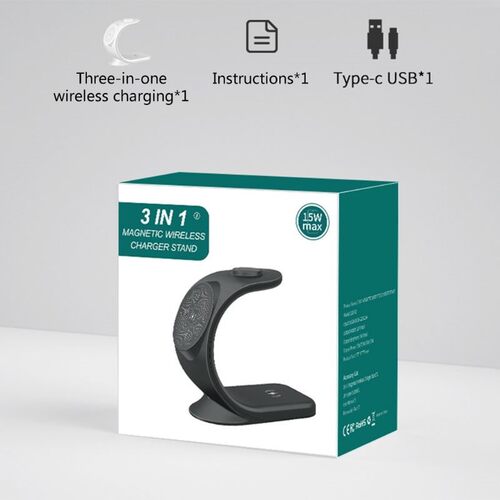15W Magnetic Wireless Charger Fast Charging Stand for Smart