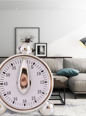 T219 Alarm Clock   Mechanical Kitchen Timer Loud 60 Minutes