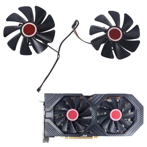 2pcs FDC10U12S9-C VGA Fan Graphics Card Cooling Fan for XFX
